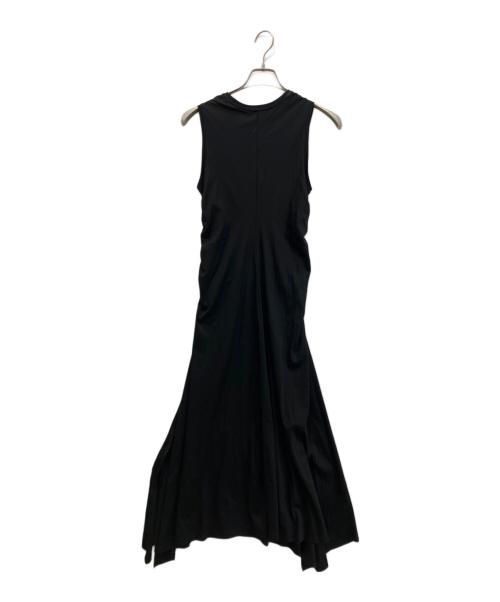 ESTNATION（エストネーション）ESTNATION (エストネーション) シャーリングカットソーワンピース ブラック サイズ:38の古着・服飾アイテム