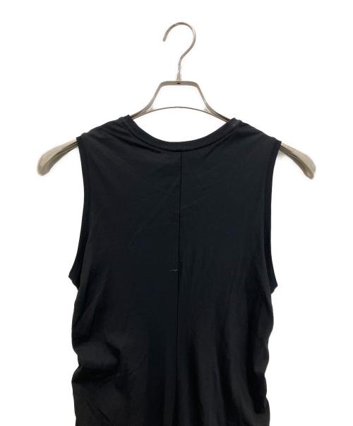 ESTNATION（エストネーション）ESTNATION (エストネーション) シャーリングカットソーワンピース ブラック サイズ:38の古着・服飾アイテム