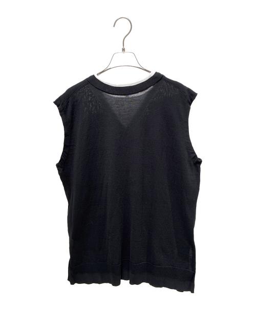ENFOLD（エンフォルド）ENFOLD (エンフォルド) SLEEVELESS PULLOVER ブラック サイズ:38の古着・服飾アイテム