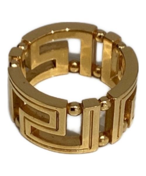 VERSACE（ヴェルサーチェ）VERSACE (ヴェルサーチェ) グレカリング ゴールド サイズ:11の古着・服飾アイテム