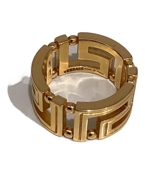 VERSACE（ヴェルサーチェ）VERSACE (ヴェルサーチェ) グレカリング ゴールド サイズ:11の古着・服飾アイテム