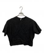 kurashi&trips publishingクラシアンドトリップス パブリッシング）の古着「「涼しさも、品のよさも」きれい色のTシャツブラウス」｜ブラック
