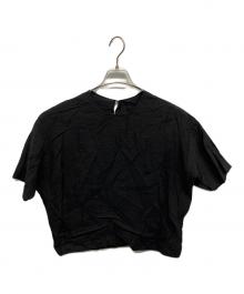 kurashi&trips publishing（クラシアンドトリップス パブリッシング）の古着「「涼しさも、品のよさも」きれい色のTシャツブラウス」｜ブラック