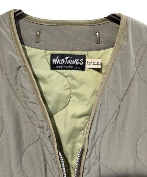 WILD THINGS（ワイルドシングス）WILD THINGS (ワイルドシングス) Firsthand (ファーストハンド) キルティングジャケット オリーブ サイズ:SIZE Mの古着・服飾アイテム