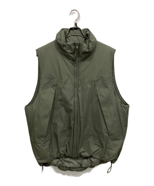 HYKE（ハイク）HYKE (ハイク) PERTEXナイロンベスト オリーブ サイズ:3の古着・服飾アイテム