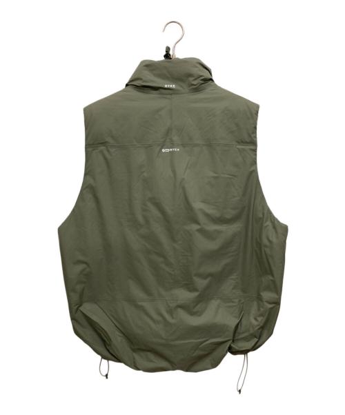 HYKE（ハイク）HYKE (ハイク) PERTEXナイロンベスト オリーブ サイズ:3の古着・服飾アイテム