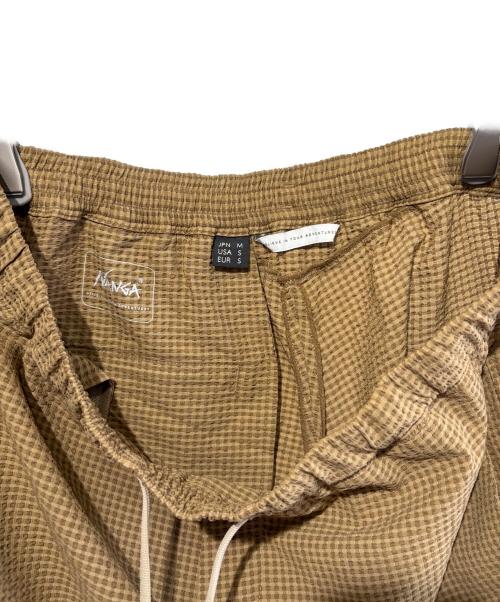 NANGA（ナンガ）NANGA (ナンガ) WIND AND SEA (ウィンダンシー) DOT AIR SHORTS ブラウン サイズ:Mの古着・服飾アイテム