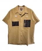 NANGAナンガ）の古着「オープンカラーシャツ」｜ブラウン