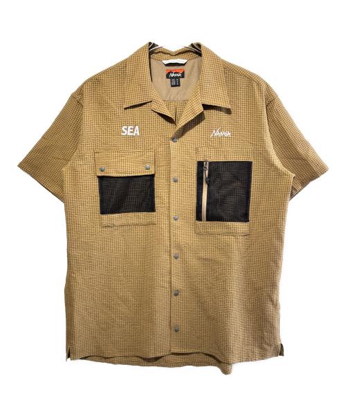 NANGA（ナンガ）NANGA (ナンガ) オープンカラーシャツ ブラウン サイズ:Mの古着・服飾アイテム