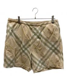 BURBERRY（バーバリー）の古着「チェックスイムショーツ」｜ベージュ