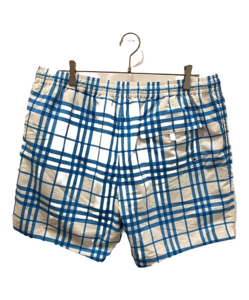 BURBERRY（バーバリー）BURBERRY (バーバリー) チェックスイムショーツ ブルー サイズ:XLの古着・服飾アイテム