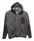 BURBERRYバーバリー）の古着「TBロゴジップパーカー」｜グレー