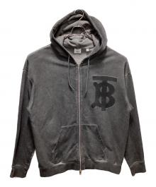 BURBERRY（バーバリー）の古着「TBロゴジップパーカー」｜グレー