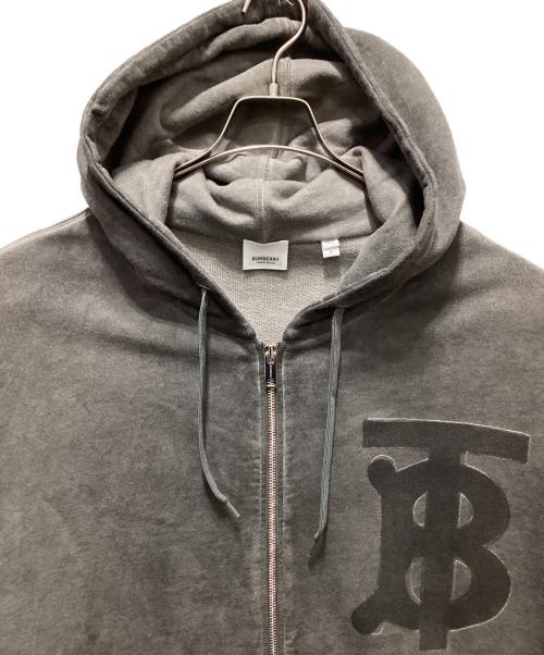 BURBERRY（バーバリー）BURBERRY (バーバリー) TBロゴジップパーカー グレー サイズ:Ｍの古着・服飾アイテム