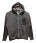 BURBERRY（バーバリー）の古着「TBロゴジップパーカー」｜グレー