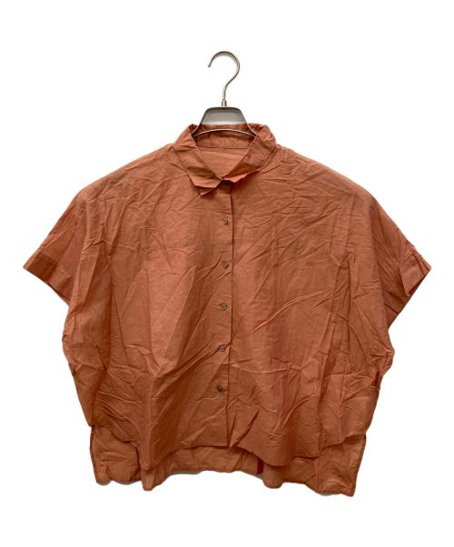 JOURNAL STANDARD（ジャーナルスタンダード）JOURNAL STANDARD (ジャーナルスタンダード) ブライトシアーローンスクエアシャツ ブラウン サイズ:FREEの古着・服飾アイテム