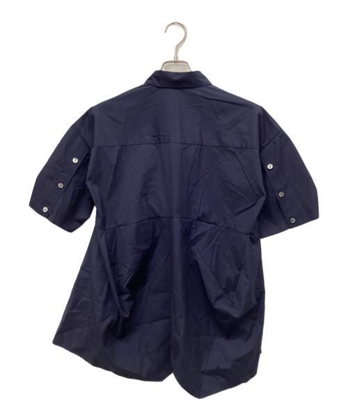 ENFOLD（エンフォルド）ENFOLD (エンフォルド) HALF‐SLEEVES SHIRT ネイビー サイズ:38の古着・服飾アイテム