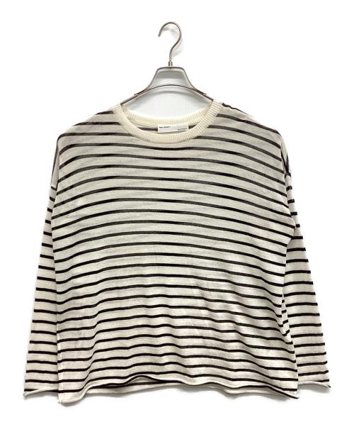 L'appartement（アパルトモン）L'appartement (アパルトモン) Border Sheer Knit アイボリー サイズ:Freeの古着・服飾アイテム