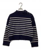RANDEBOOランデブー）の古着「Border marine knit」｜ネイビー