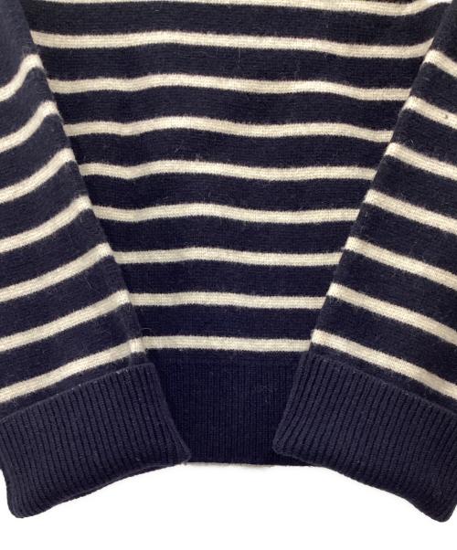 RANDEBOO（ランデブー）RANDEBOO (ランデブー) Border marine knit ネイビー サイズ:Freeの古着・服飾アイテム