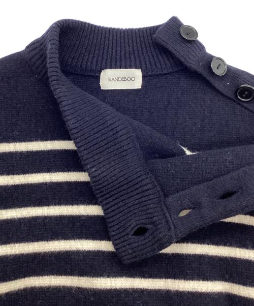 RANDEBOO（ランデブー）RANDEBOO (ランデブー) Border marine knit ネイビー サイズ:Freeの古着・服飾アイテム