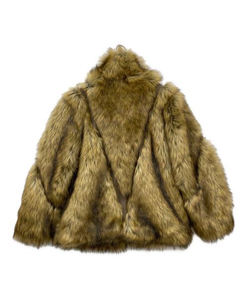 VIAVANDA（ヴィアヴァンダ）VIAVANDA (ヴィアヴァンダ) ファーコート ブラウン サイズ:FREEの古着・服飾アイテム