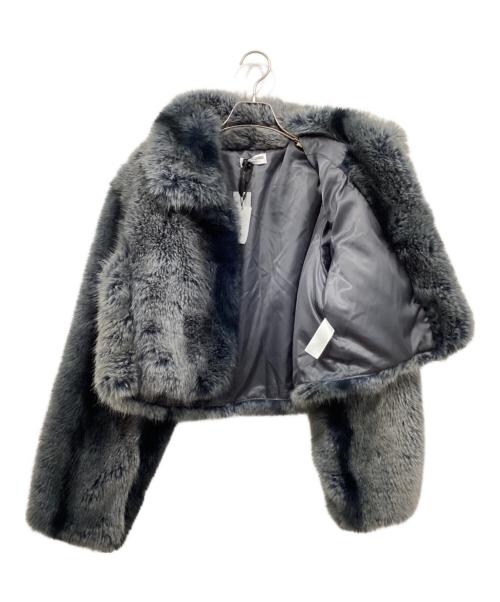 LAGUA（ラグア）LAGUA (ラグア) SEIRA (セイラ) VOLUME FAUX ファージャケット ブルー サイズ:Free 未使用品の古着・服飾アイテム