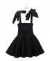 THEREDTHREAD (ザレッドスレッド) V ribbon dress othello ブラック サイズ:Free：10000円