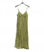 maison kitsuneメゾンキツネ）の古着「Green Strap Maxi Dress」｜グリーン