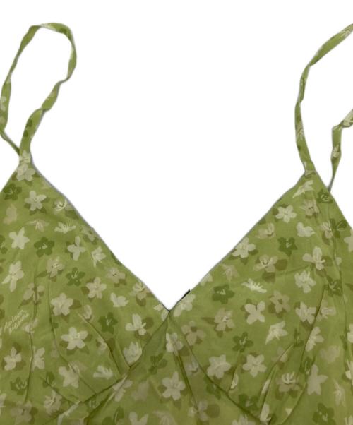 maison kitsune（メゾンキツネ）MAISON KITSUNE (メゾンキツネ) Green Strap Maxi Dress グリーン サイズ:34 未使用品の古着・服飾アイテム