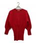 NKNIT（ンニット）の古着「waffle KNIT 2way dress」｜レッド