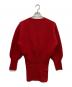 NKNIT (ンニット) waffle KNIT 2way dress レッド：8000円