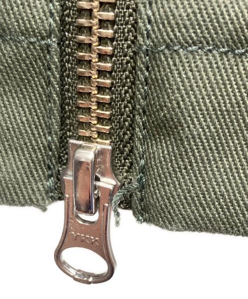HTH（エイチティーエイチ）HTH (エイチティーエイチ) Dickies (ディッキーズ) Zip mini skirt カーキ サイズ:S 未使用品の古着・服飾アイテム