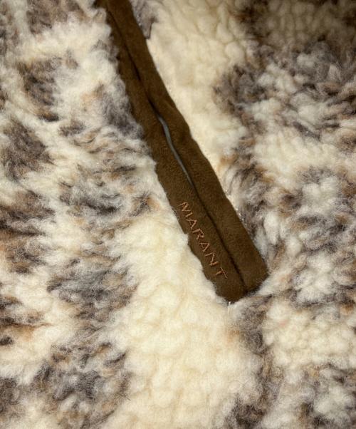 ISABEL MARANT ETOILE（イザベルマランエトワール）ISABEL MARANT ETOILE (イザベルマランエトワール) MACKENSY ボアジャケット ベージュ サイズ:36の古着・服飾アイテム