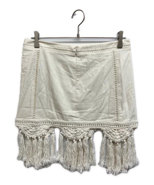 ISABEL MARANT（イザベルマラン）ISABEL MARANT (イザベルマラン) Sandra macrame mini skirt ホワイト サイズ:36の古着・服飾アイテム