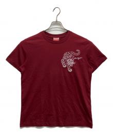 KENZO（ケンゾー）の古着「タイガー刺繍Tシャツ」｜レッド