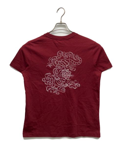 KENZO（ケンゾー）KENZO (ケンゾー) タイガー刺繍Tシャツ レッド サイズ:Ｓ 未使用品の古着・服飾アイテム