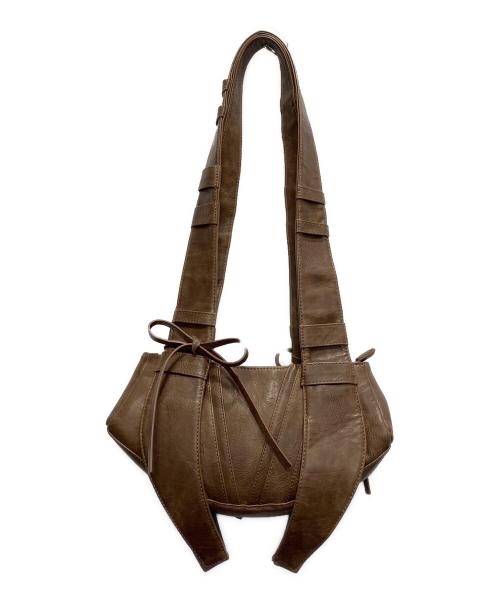 VIAVANDA（ヴィアヴァンダ）VIAVANDA (ヴィアヴァンダ) STRINGS MULTI BAG ブラウンの古着・服飾アイテム