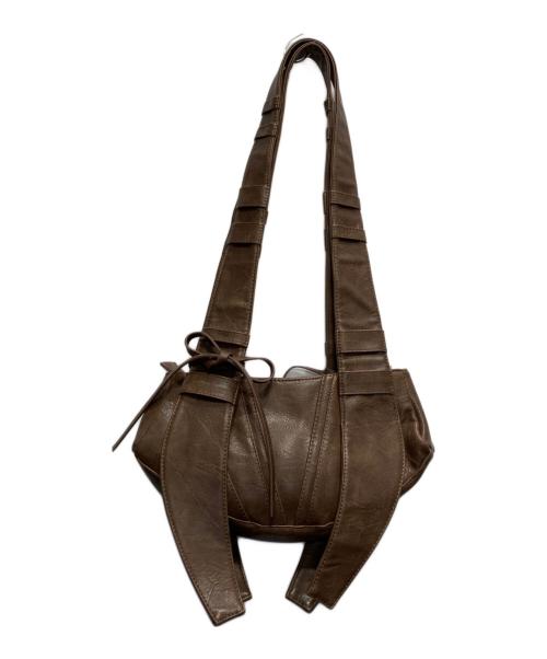 VIAVANDA（ヴィアヴァンダ）VIAVANDA (ヴィアヴァンダ) STRINGS MULTI BAG ブラウンの古着・服飾アイテム