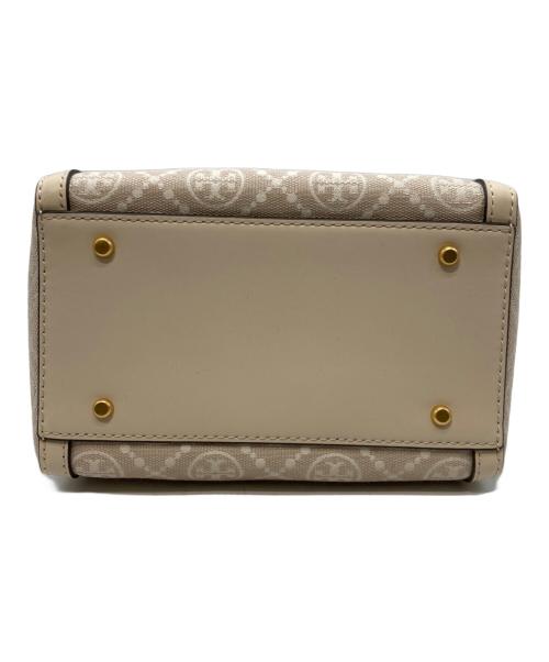 TORY BURCH（トリーバーチ）TORY BURCH (トリーバーチ) モノグラム ミニバレルバッグ ベージュの古着・服飾アイテム