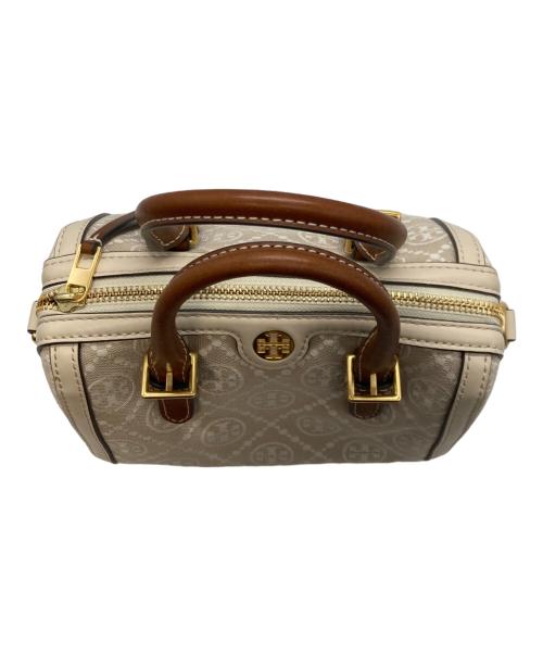 TORY BURCH（トリーバーチ）TORY BURCH (トリーバーチ) モノグラム ミニバレルバッグ ベージュの古着・服飾アイテム