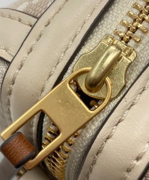 TORY BURCH（トリーバーチ）TORY BURCH (トリーバーチ) モノグラム ミニバレルバッグ ベージュの古着・服飾アイテム