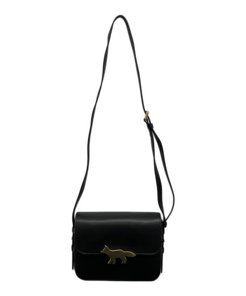 maison kitsune（メゾンキツネ）MAISON KITSUNE (メゾンキツネ) EDIE BAG　エディバッグ ブラックの古着・服飾アイテム