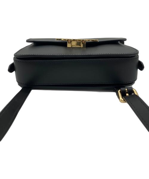 maison kitsune（メゾンキツネ）MAISON KITSUNE (メゾンキツネ) EDIE BAG　エディバッグ ブラックの古着・服飾アイテム