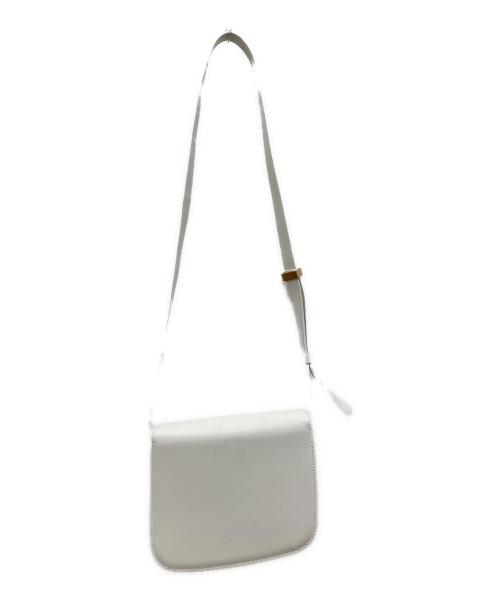 Salvatore Ferragamo（サルヴァトーレ フェラガモ）Salvatore Ferragamo (サルヴァトーレ フェラガモ) Fiamma スモールショルダーバッグ ホワイトの古着・服飾アイテム