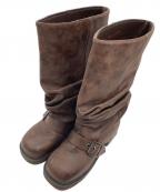 LAGUA GEMラグアジェム）の古着「LOOSE MIDDLE ブーツ」｜ブラウン