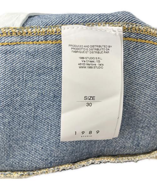1989 STUDIO（ナインティーンエイティーナイン）1989 STUDIO (ナインティーンエイティーナイン) ビンテージデニムパンツ インディゴ サイズ:76cmの古着・服飾アイテム