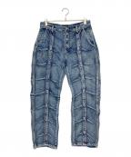 THUG CLUBサグ クラブ）の古着「LINE GOB DENIM PANTS」｜インディゴ