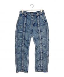THUG CLUB（サグ クラブ）の古着「LINE GOB DENIM PANTS」｜インディゴ