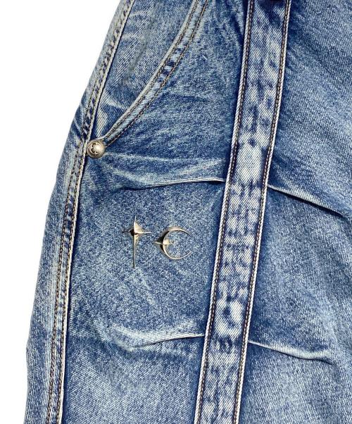 THUG CLUB（サグ クラブ）THUG CLUB (サグ クラブ) LINE GOB DENIM PANTS インディゴ サイズ:2の古着・服飾アイテム